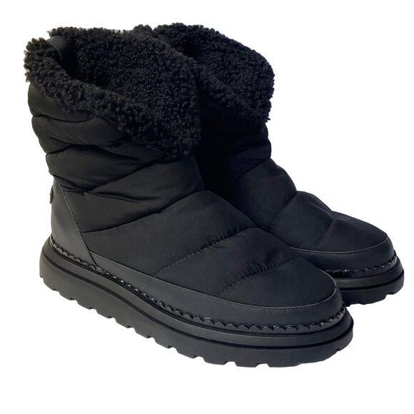 Sam Edelman Shoes - Sam Edelman Ozie Puffy Faux Fur Lined Pull On Winter Boots Black Sz 9